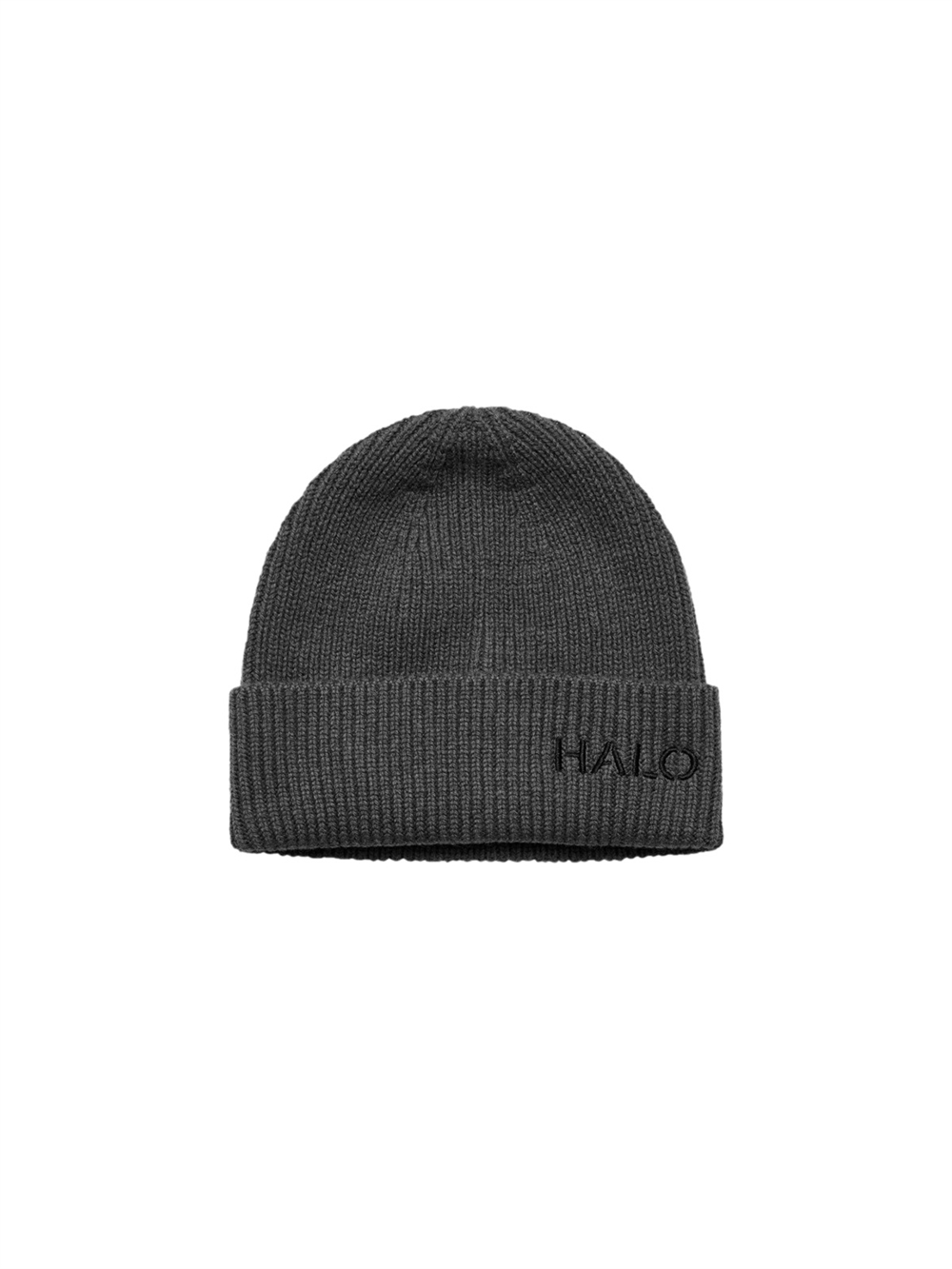 Wool Rib Beanie Asphalt Unisex
