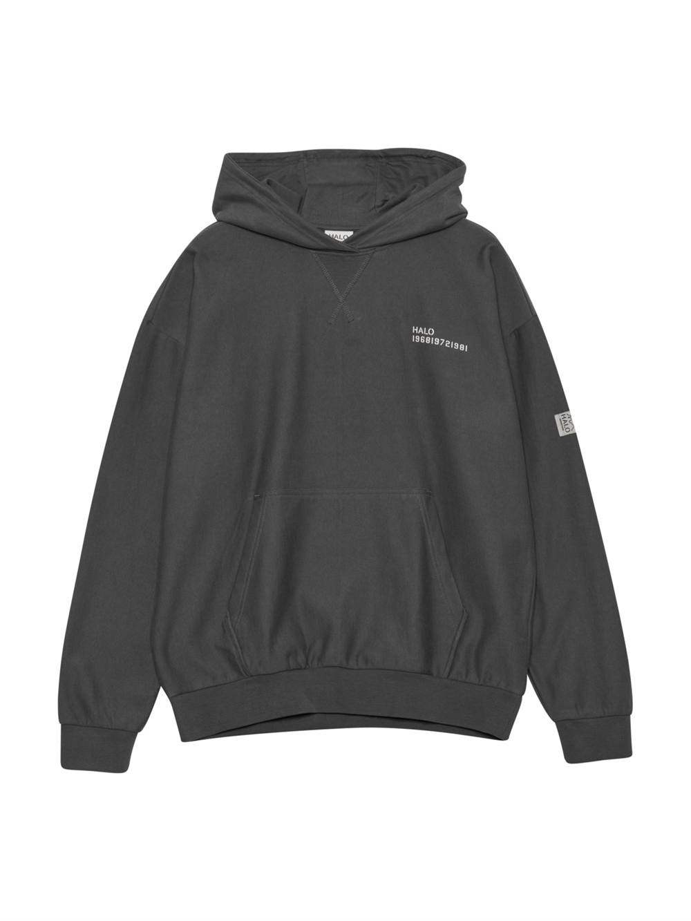 Reverse Boxy Hoodie Asphalt Unisex