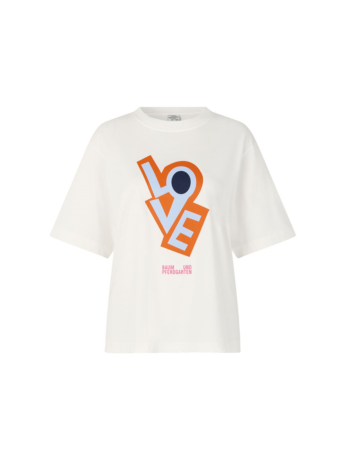 Mose Grønland dynamisk Jilli T-Shirt Bright White Love - Baum Und Pferdgarten
