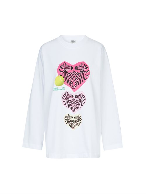 Jeevana T-Shirt Top Lucent Zebra Heart