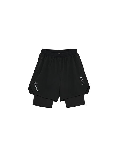 2 in 1 Shorts Black Unisex