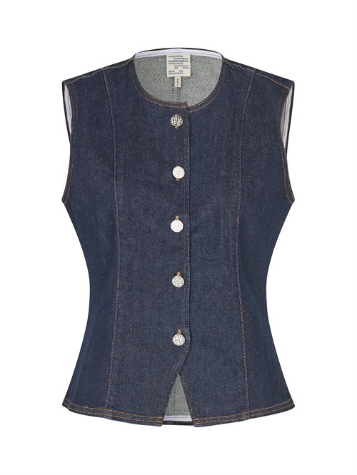 Mene Bluse Dark Denim Wash