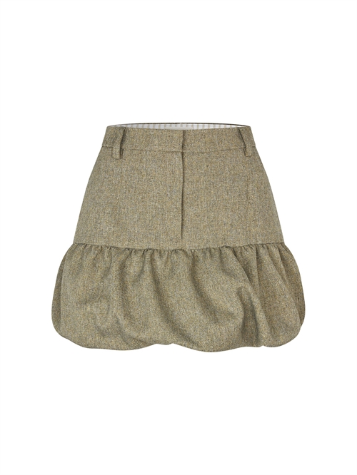 Sikita Nederdel Straw Yellow Tweed