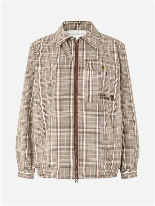 Beline Jacket Jakke Brown Mini Check 