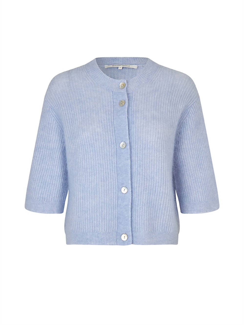 Andrea Strik Rib Cardigan Brunnera Blue