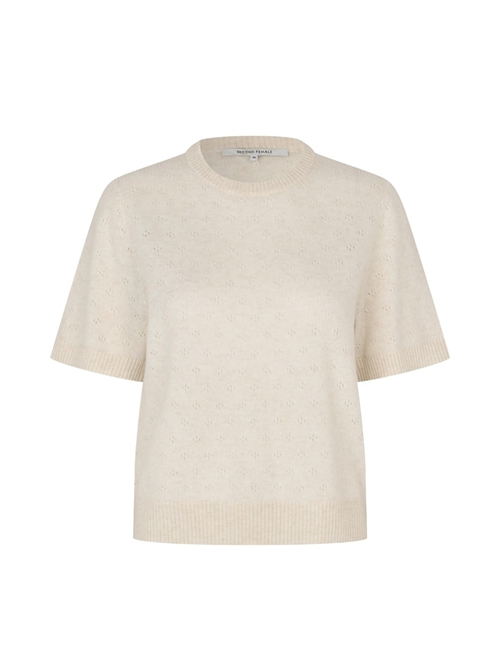 Amala Knit Strik SS O-Neck Tofu