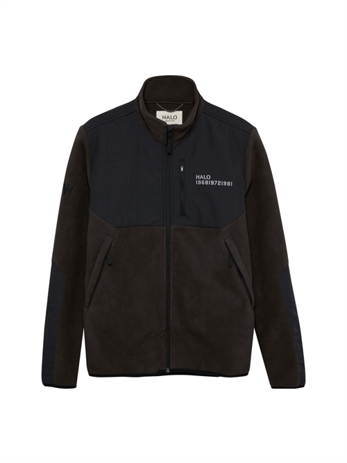 Blocked Zip Fleece Jakke Chocolate Torte Unisex