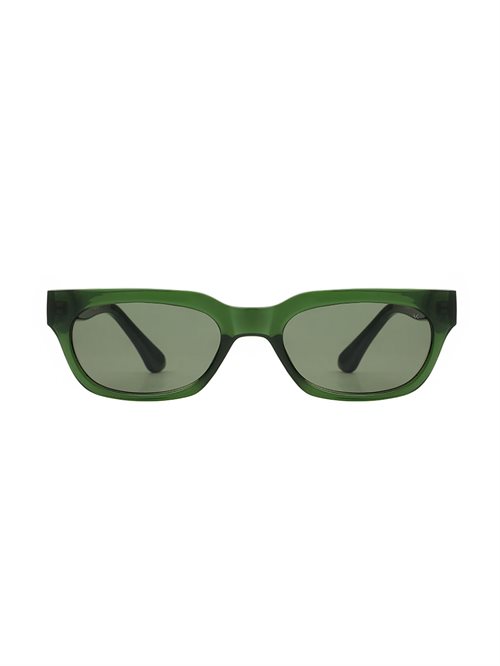 Bror Sunglasses Dark Green Transparent Unisex