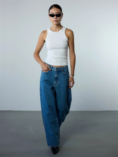 Loose Fit Jeans Washed Blue Unisex