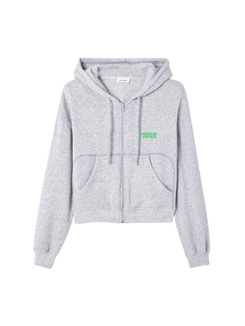 Evona Hoodie Melange Light Grey