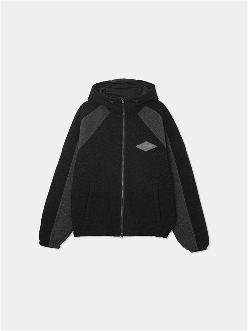 Fleece Jacket Jakke Two-Tone Bristol Black Unisex