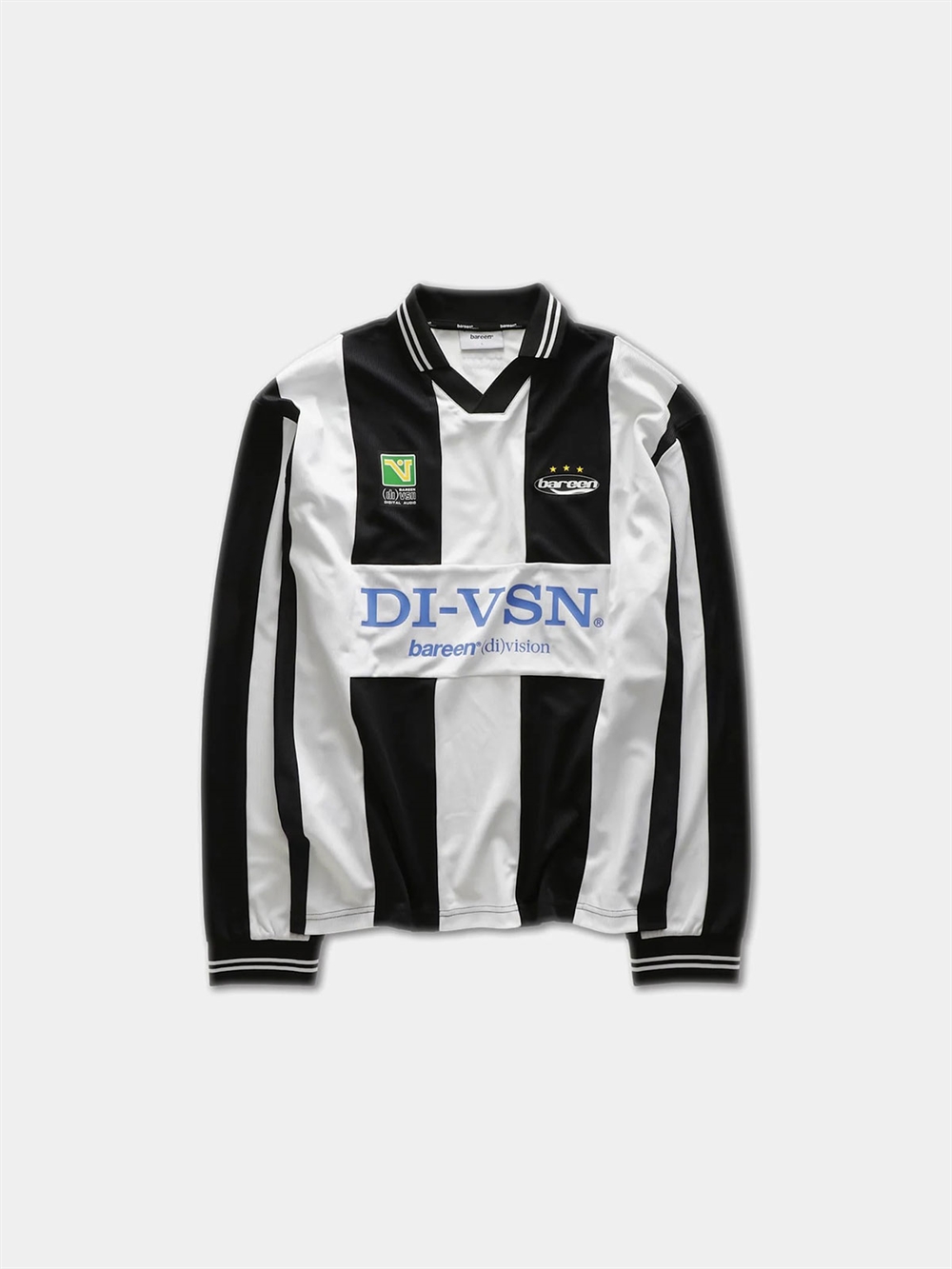 Long Sleeve Football Jersey T-Shirt di(vision) Black / White