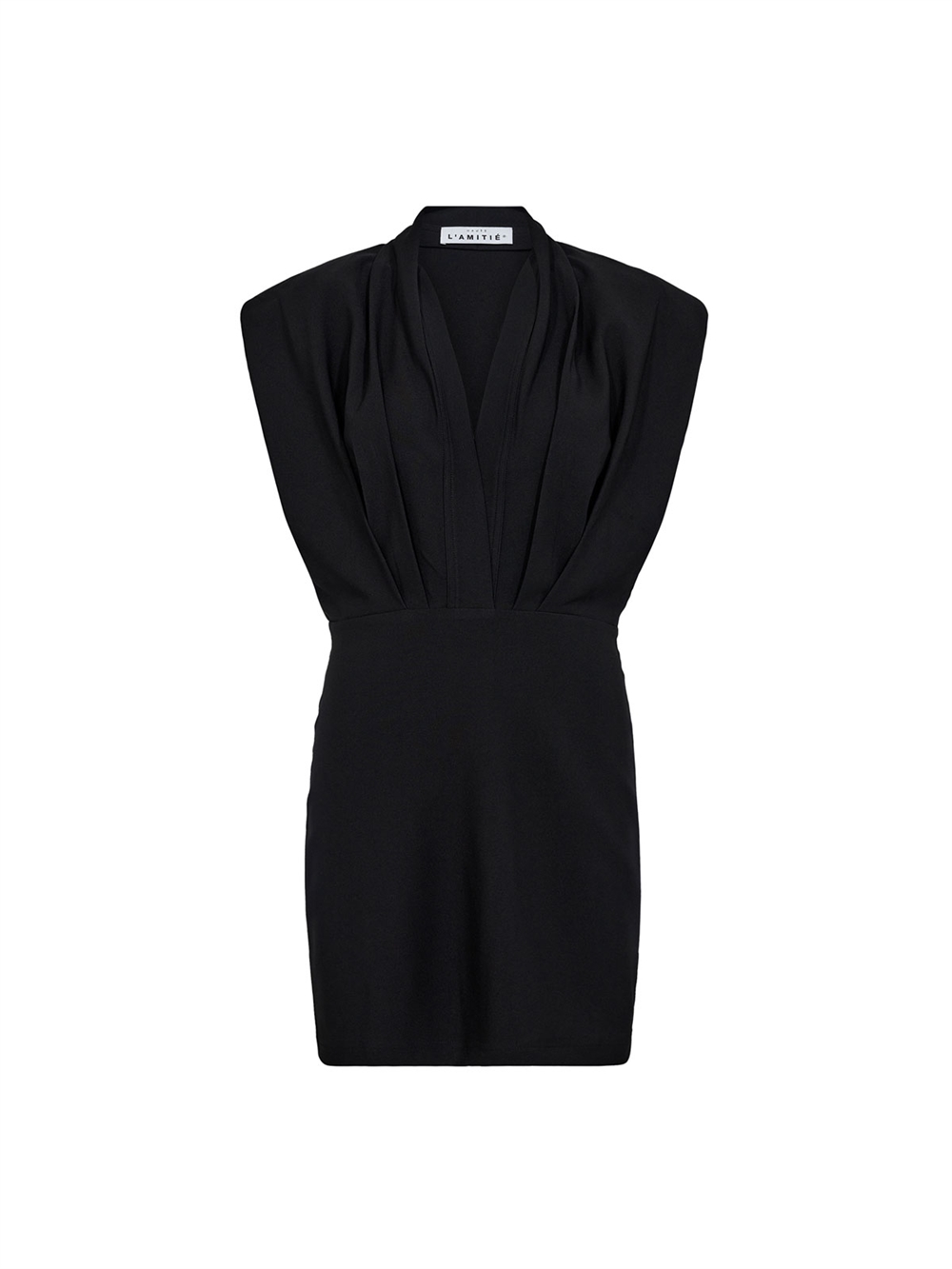 L\'egance Crop Drape Kjole Black