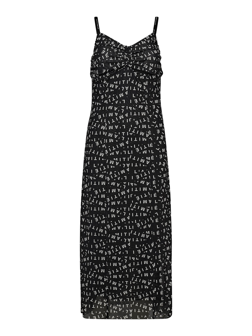 Mesh Strap Kjole Black