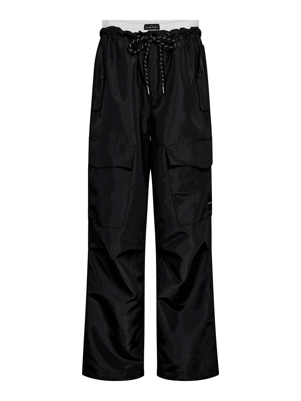 Cargo Pull On Trouser Bukser Black