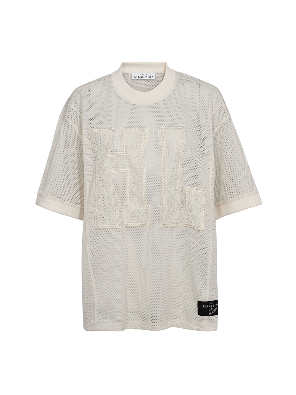 Drift HL Lace Tee Pearl