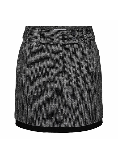 Herring Sequin Crop Nederdel Black