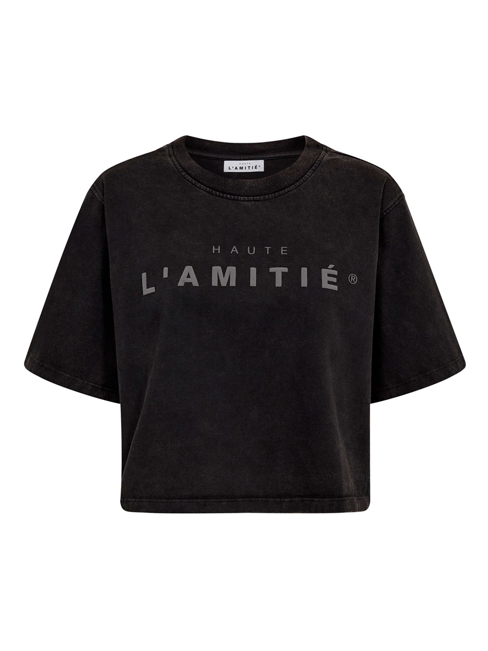 Intro Rubber Logo Tee Black