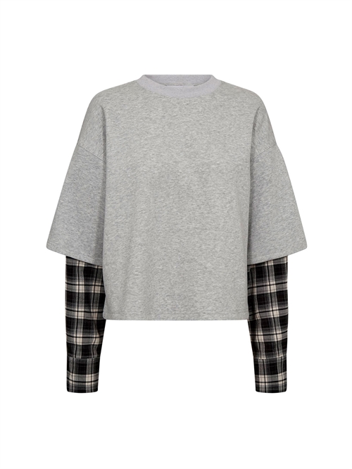 Sweat LS Shirt Mix Grey Melangé