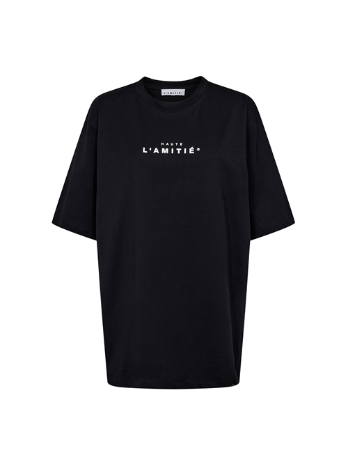 Crew Rub Print Tee Black