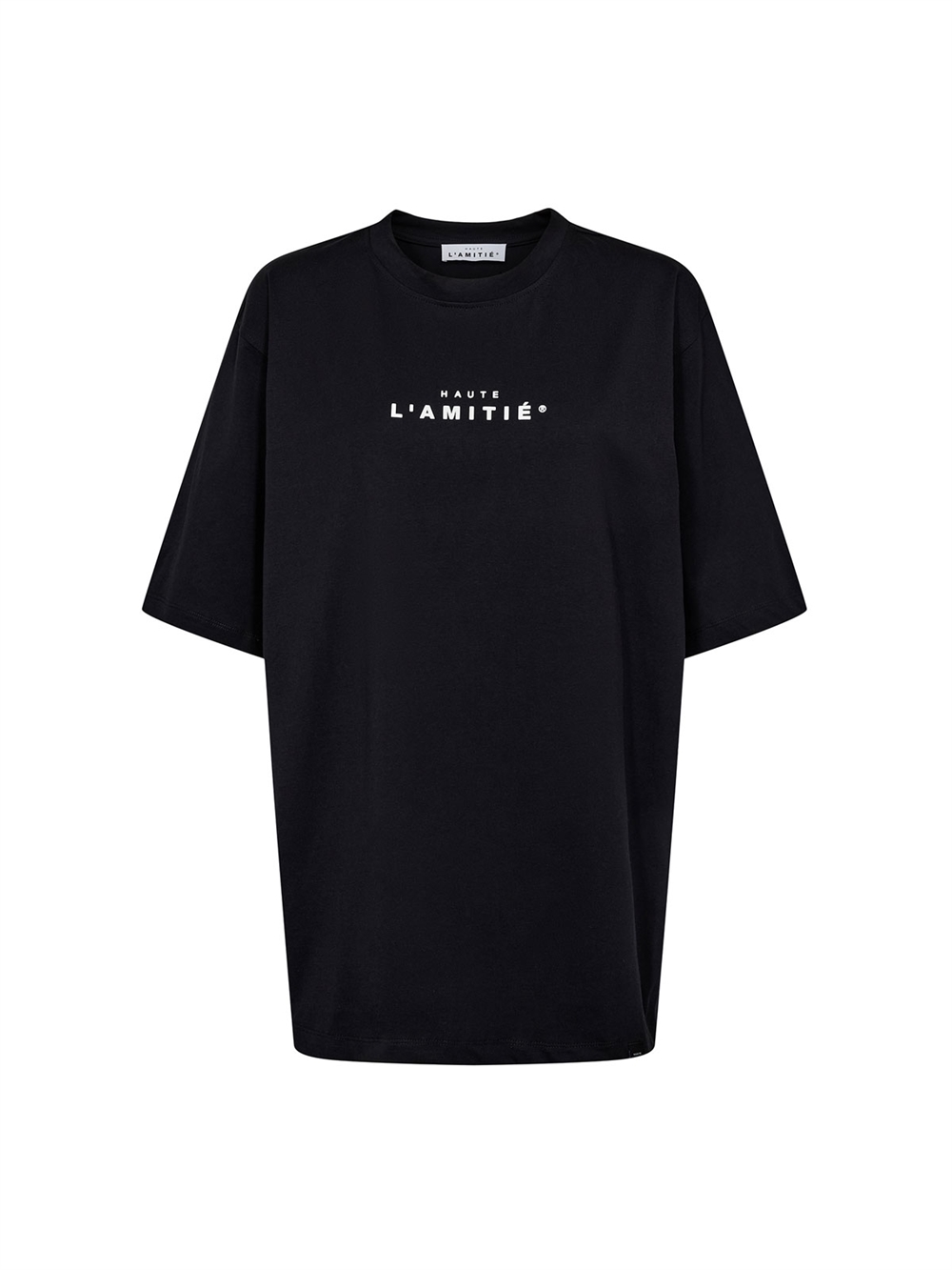 Crew Rub Print Tee Black