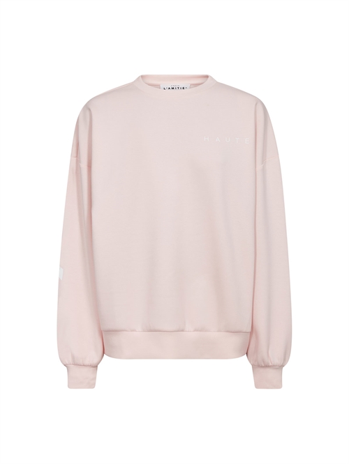 Maxi Split Logo Sweatshirt Iced Rose