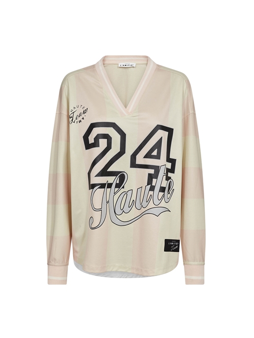 Haute 24 Stripe Blouse  Iced Rose / Pearl