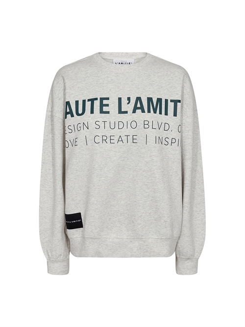 Studio Logo Sweatshirt Pearl Melange