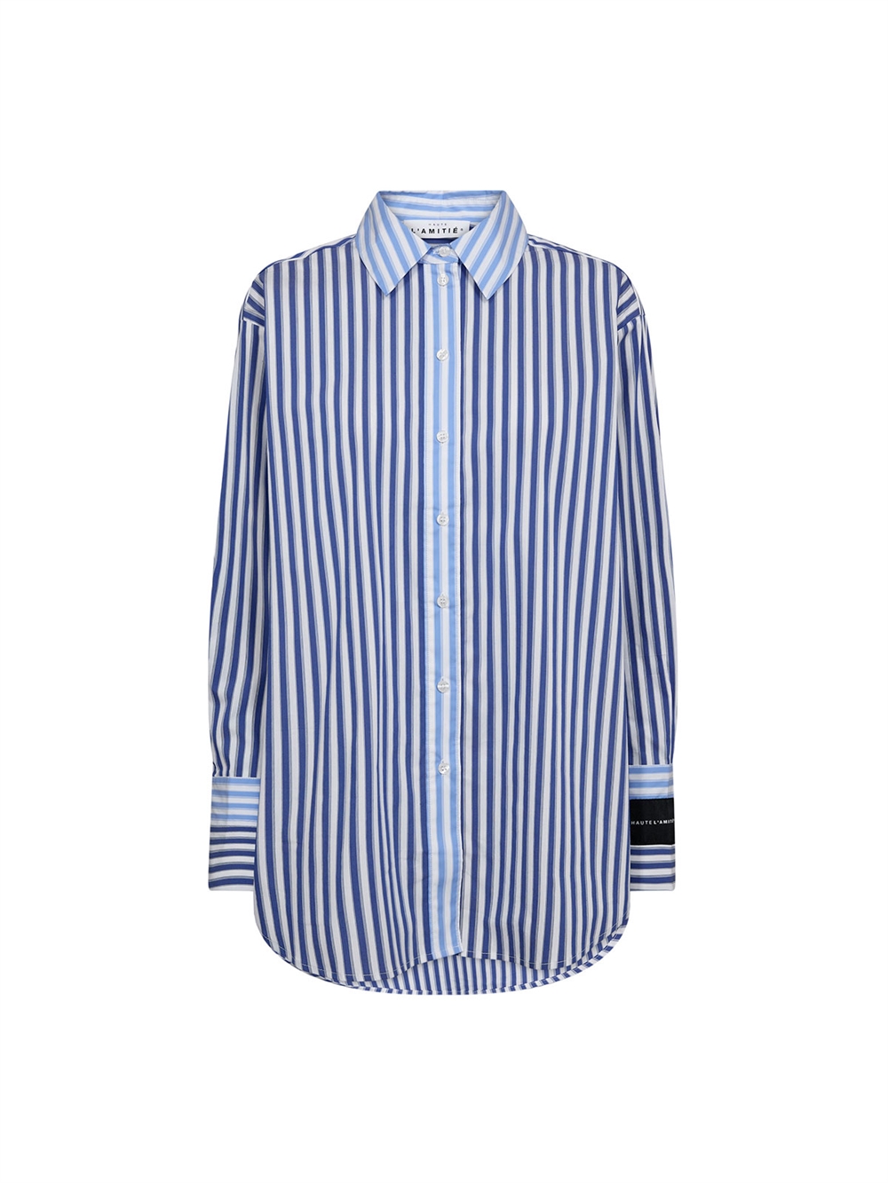 Lark Mix Stripe Skjorte White / Blue Mix