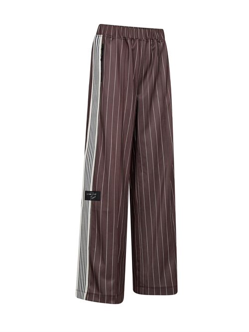 Baggy Pin Stripe Track Pants Bukser Mocca