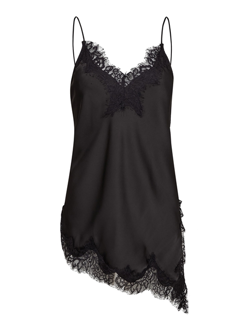 Naomi Asym Lingerie Top Black