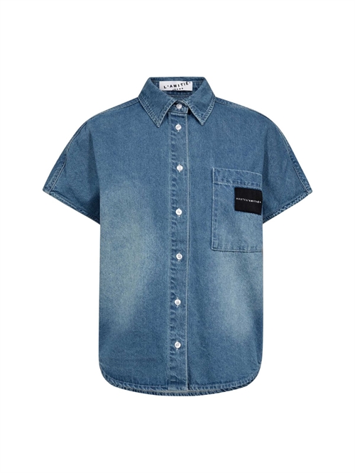 Denim NS Logo Shirt Used Denim