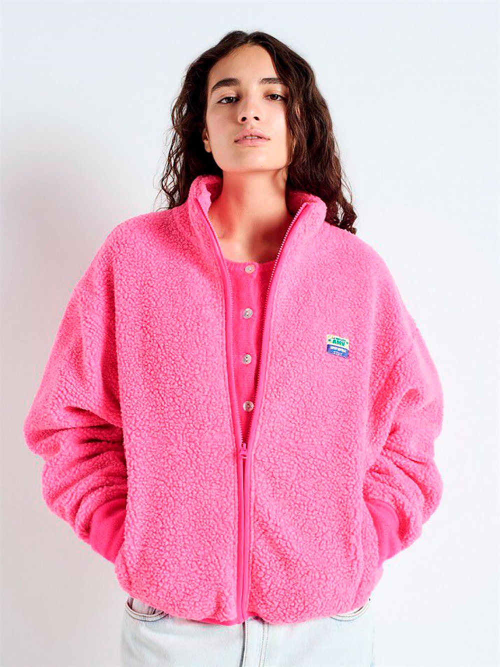 Hoktown Jakke Acid Pink Melange