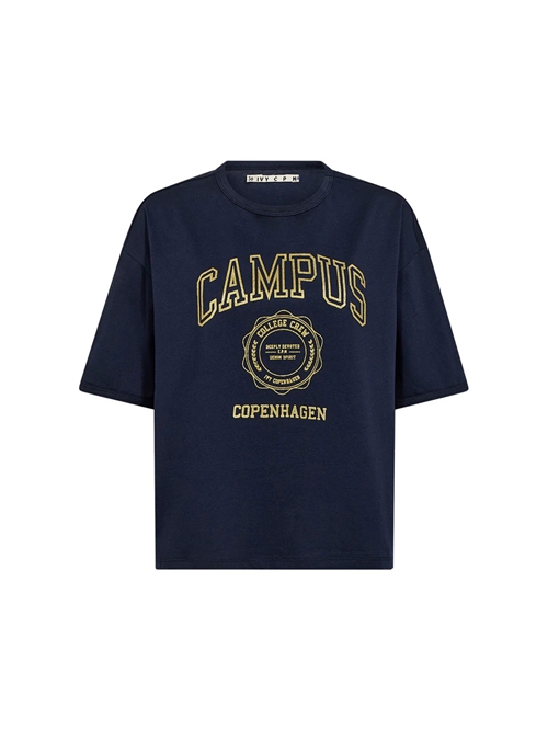Campus Glitter T-Shirt Deep Navy Blue