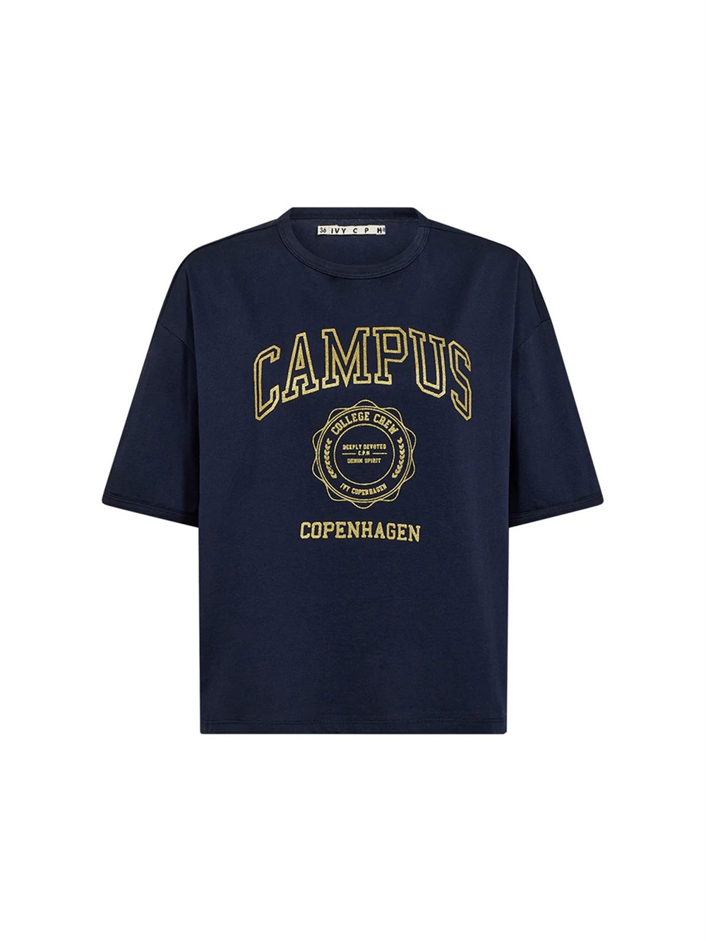 Campus Glitter T-Shirt Deep Navy Blue