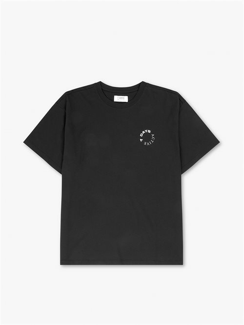 Organic Logo Tee T-Shirt Black Unisex