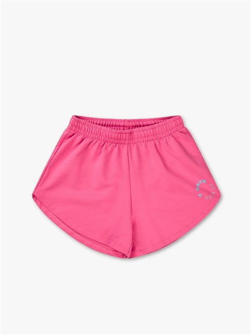 Organic High Waist Sweat Shorts Fandango Pink