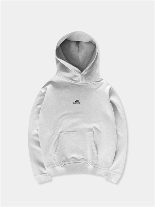 Logo Oversized Hoodie Cloudy Grey Unisex