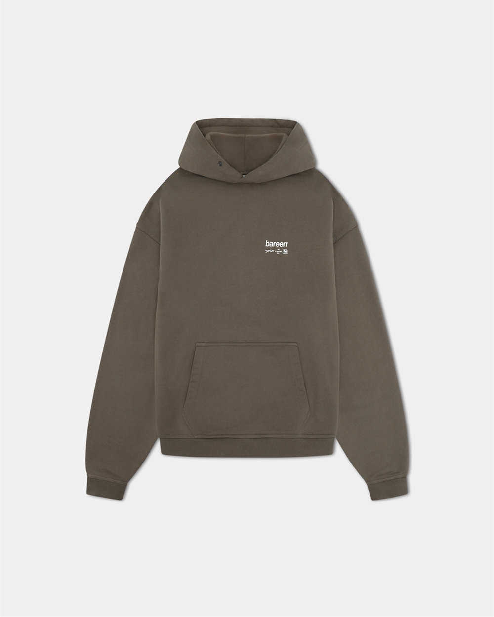 Oversized Hoodie MMXVI Stone Grey Unisex