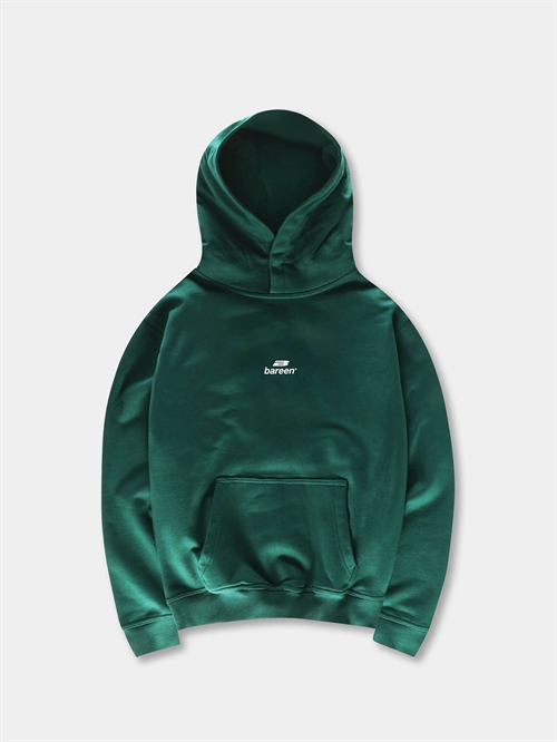 Logo Oversized Hoodie Deep Green Unisex