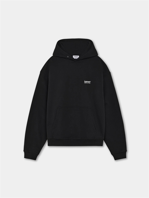 Oversized Hoodie Sports Network Black Unisex