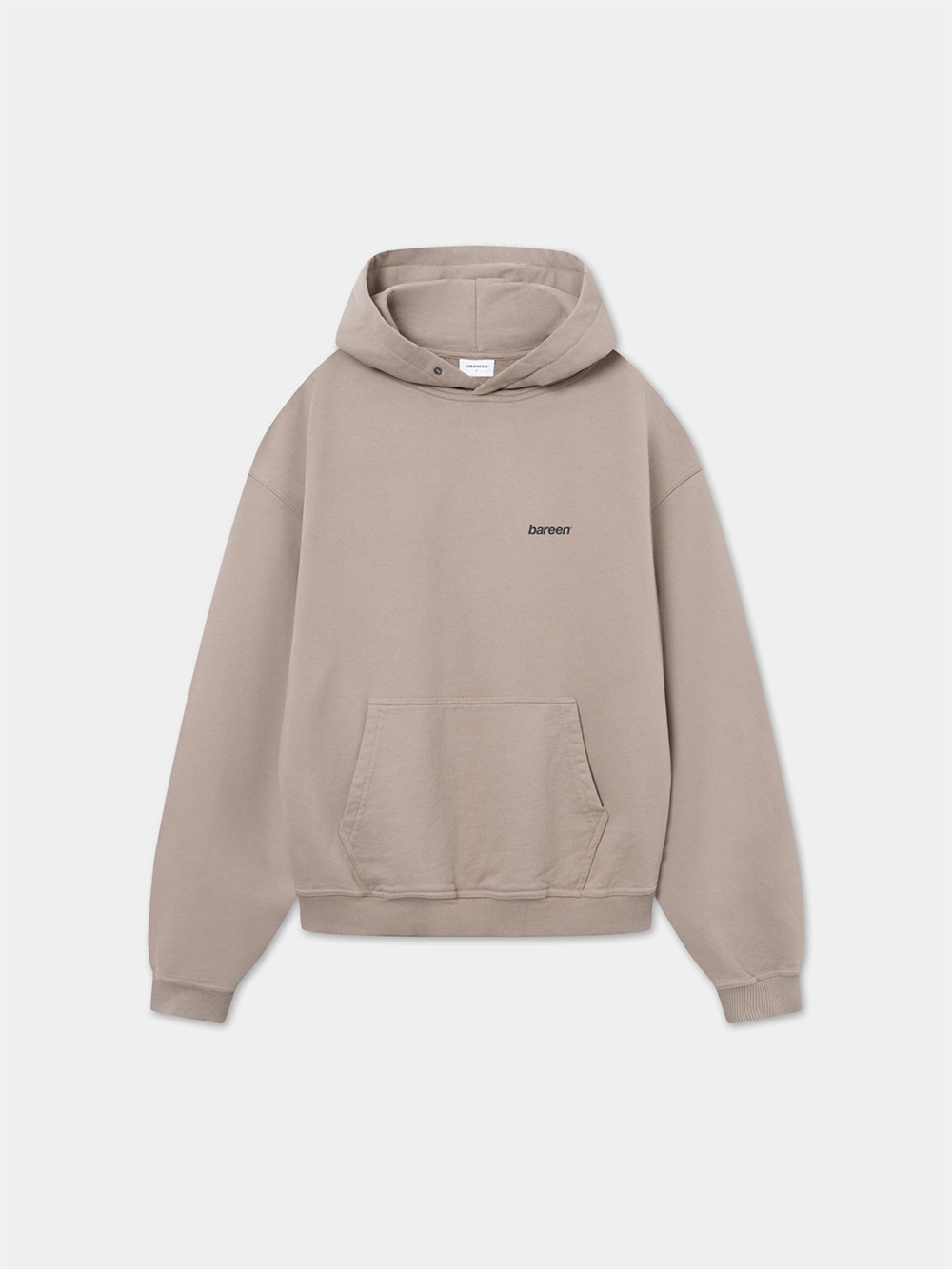 Oversized Hoodie Logo Mocha Unisex