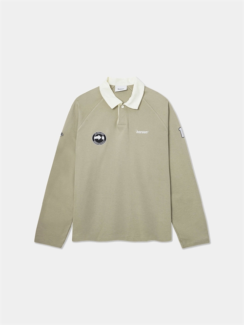 Oversize Long Sleeve Polo Laurel Oak Unisex