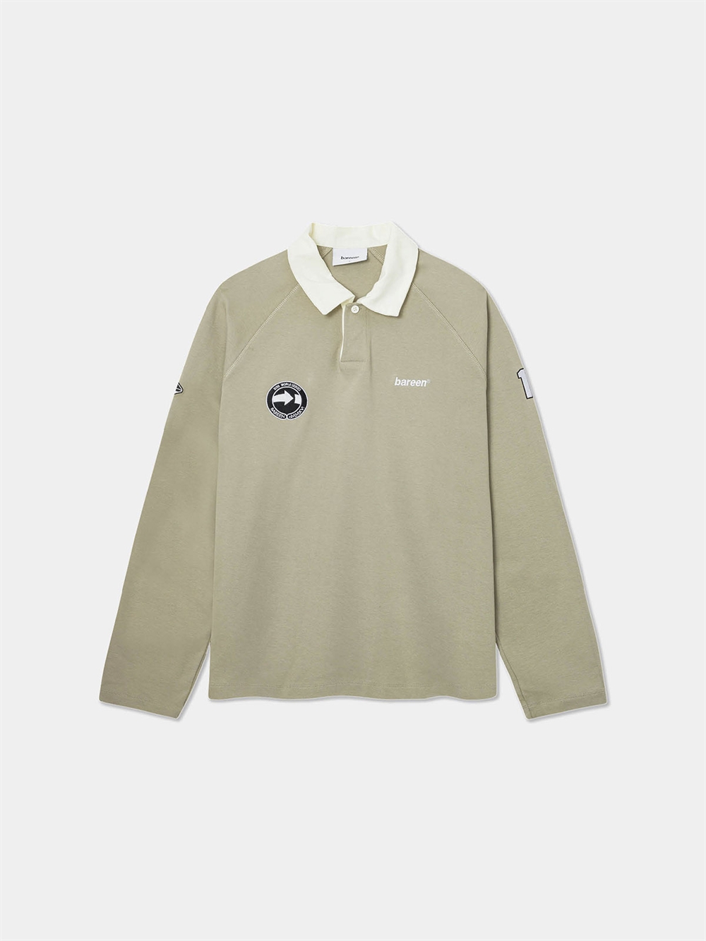 Oversize Long Sleeve Polo Laurel Oak Unisex