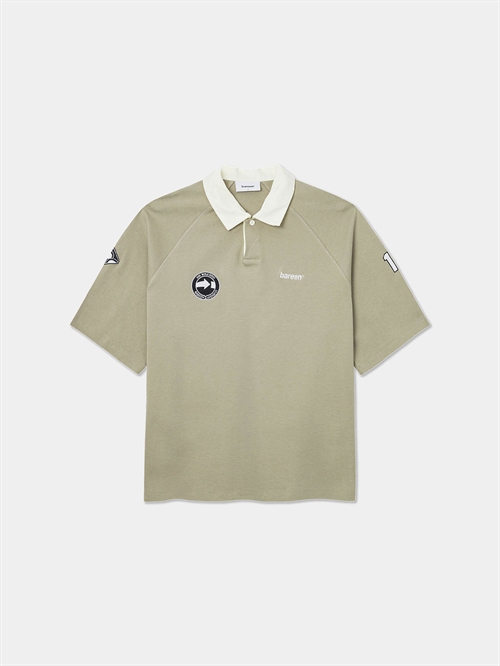 Oversize Short Sleeve Polo Laurel Oak Unisex