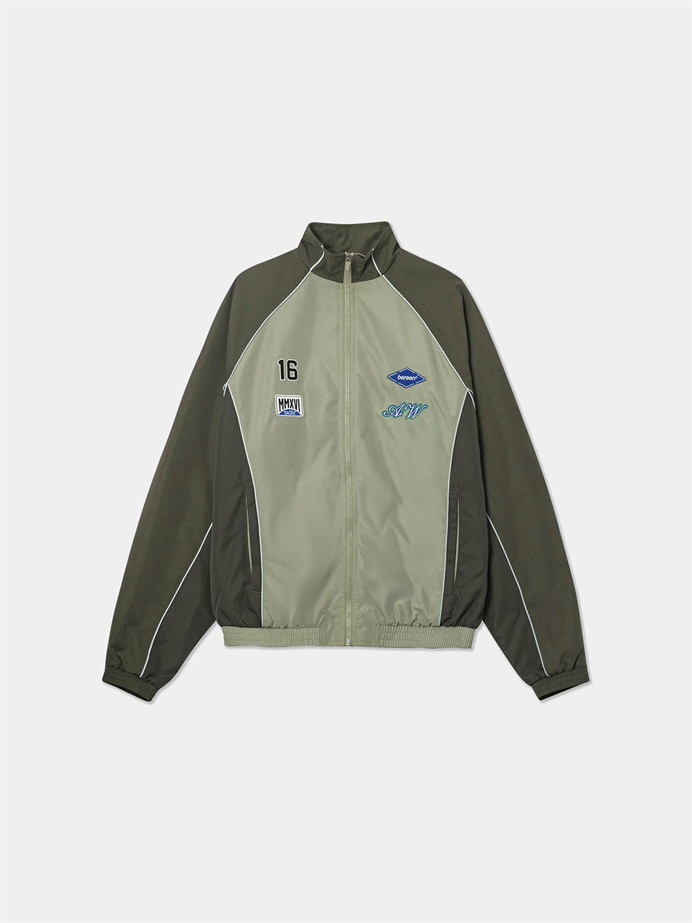 Oversized Track Jacket Two-Tone Laurel Oak Unisex