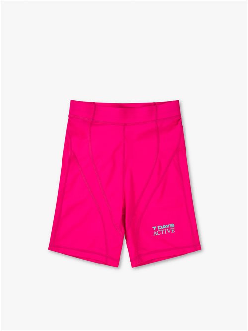Panelled Bike Shorts Pink Glo