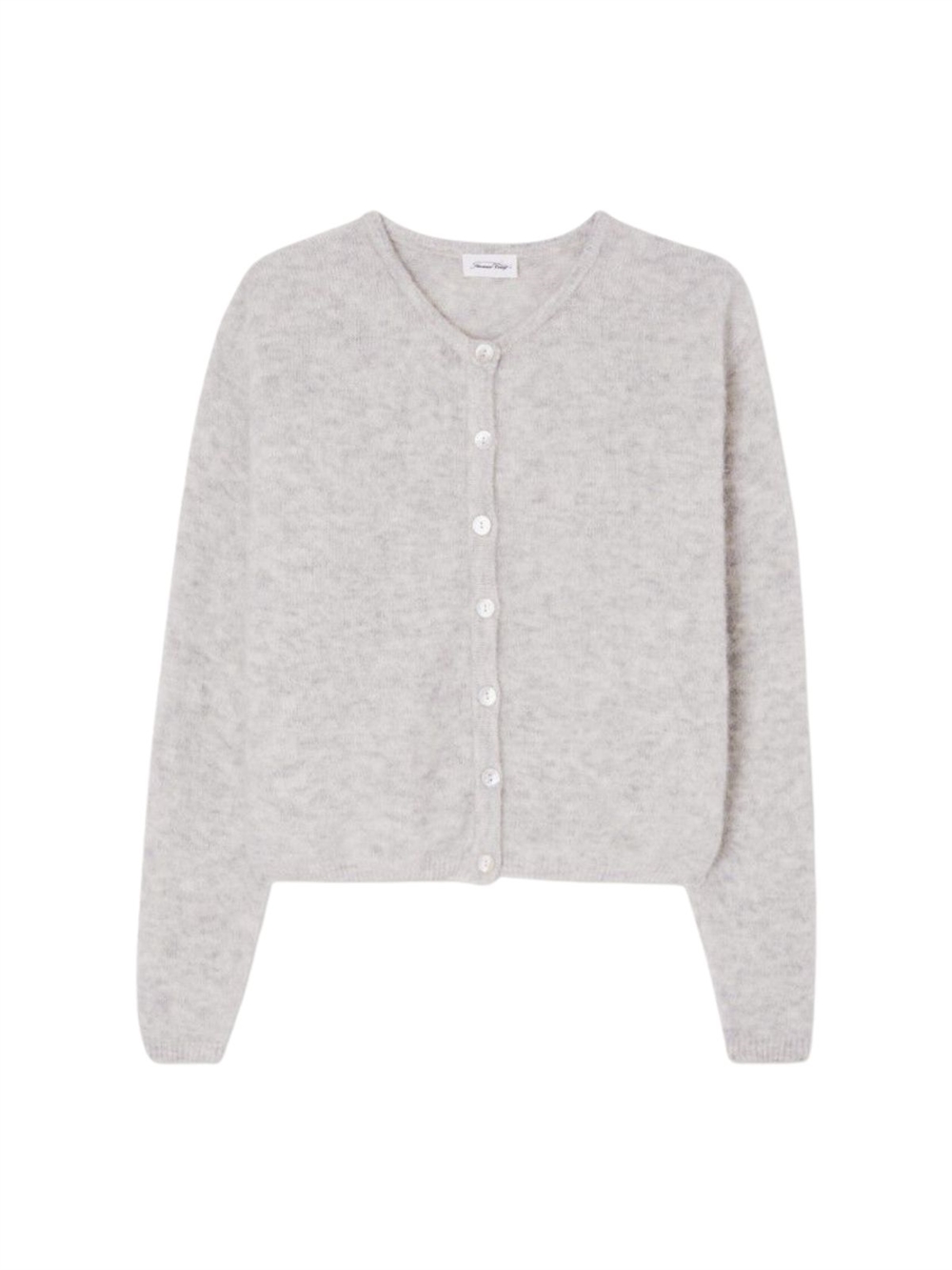 Vitow Cardigan Strik Melange Light Grey