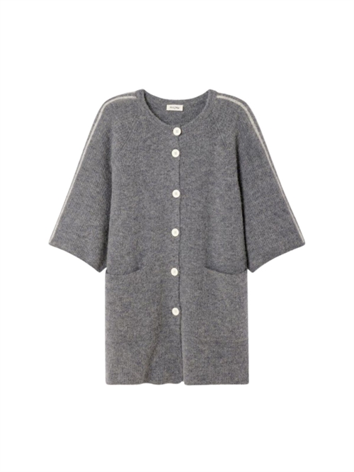 Vitow Strikket Cardigan Melange Steel