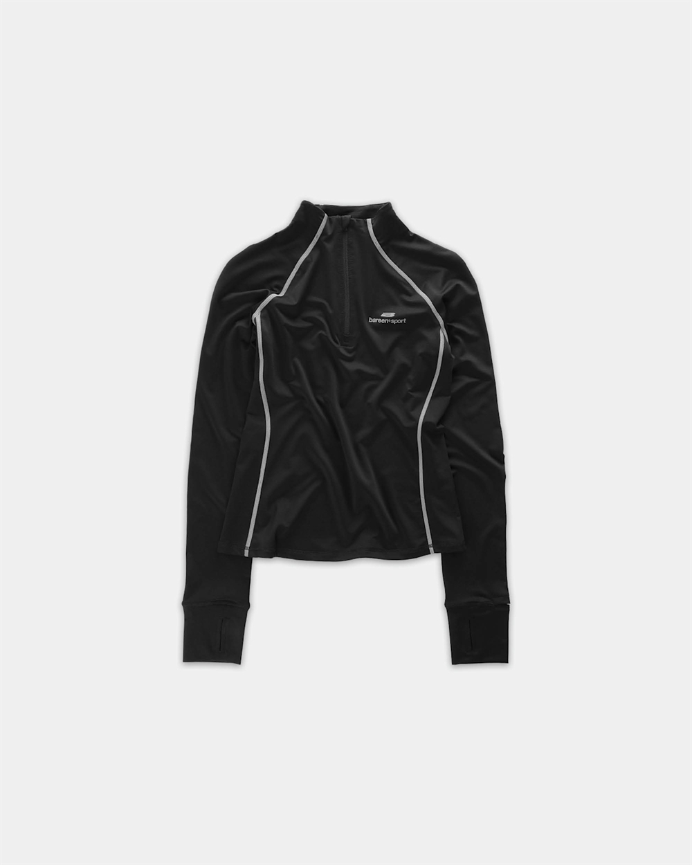 Womens Half-Zip Midlayer Top Black